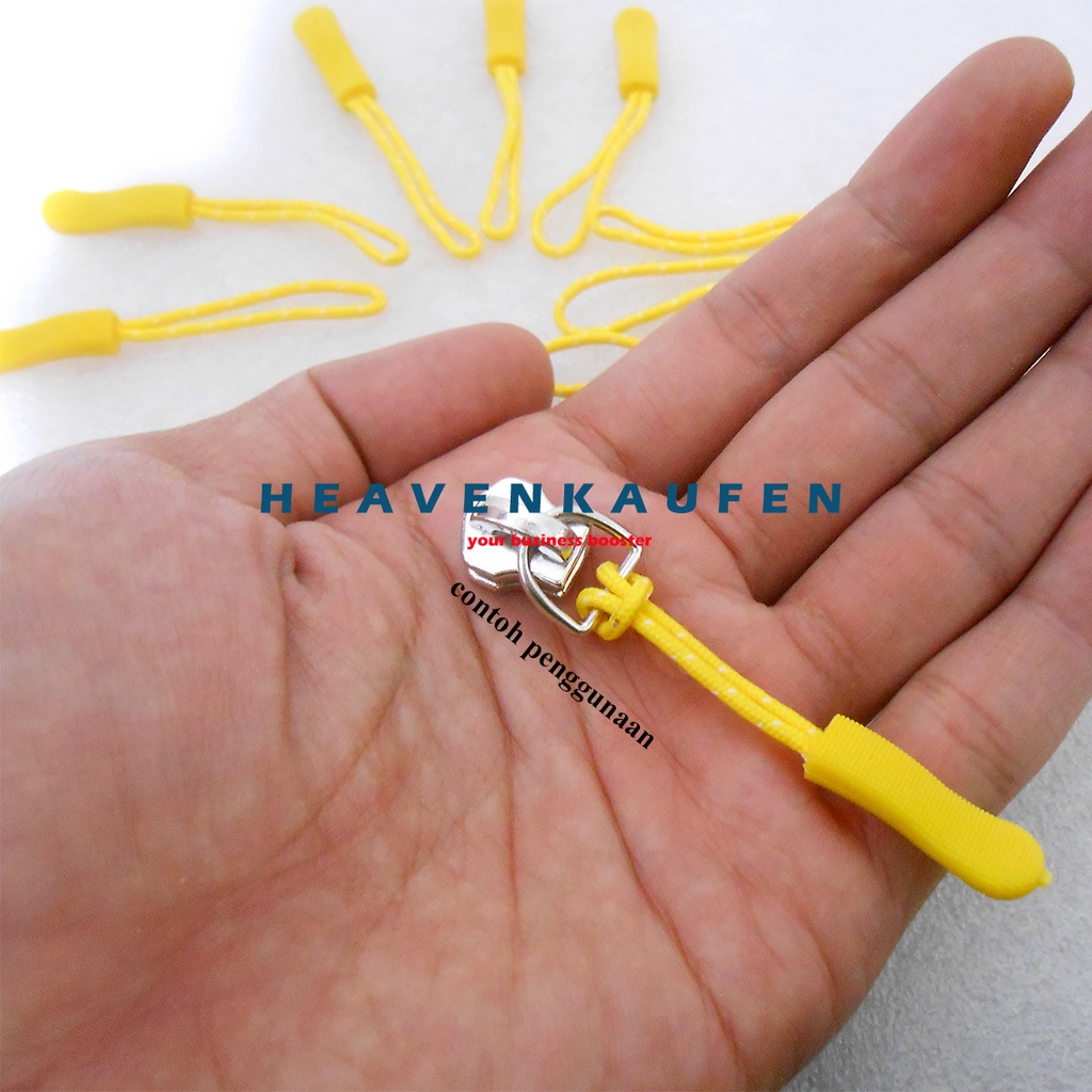 Zipper Puller Warna Kuning Variasi Tarikan Kepala Resleting Tas Jaket Dll Harga Per Lusin