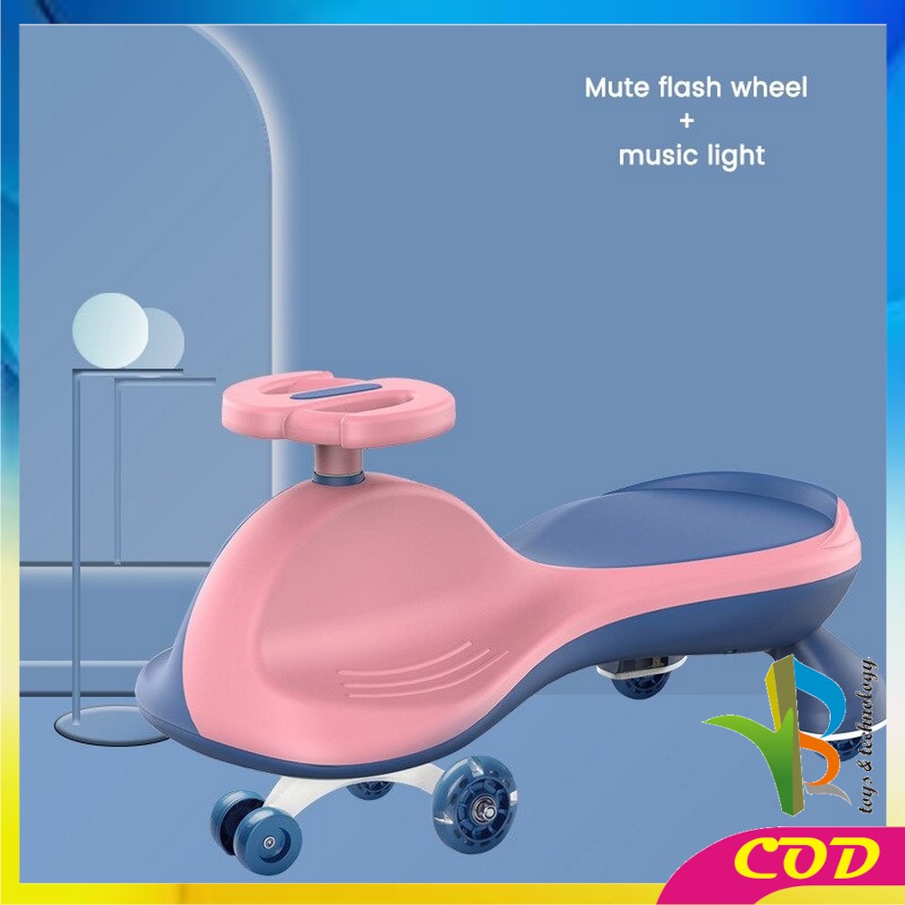 RB-M192 Mainan Mobil Dorong Anak Ride On Twist Car Musik LED Skuter Duduk Mobil Mobilan Anak Dorong