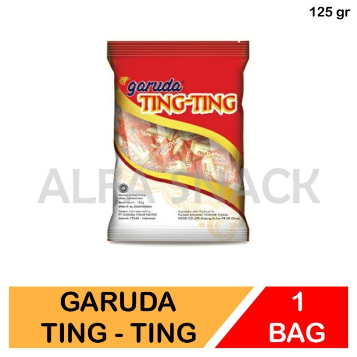 

Permen Kacang Garuda Ting - Ting / Tingting 1 Pak (50 pcs x 2,5 gr)