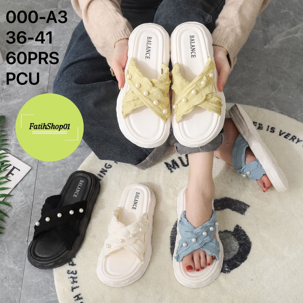 sandal selop jelly balance premium import kain silang mutiara 000 (36-41)