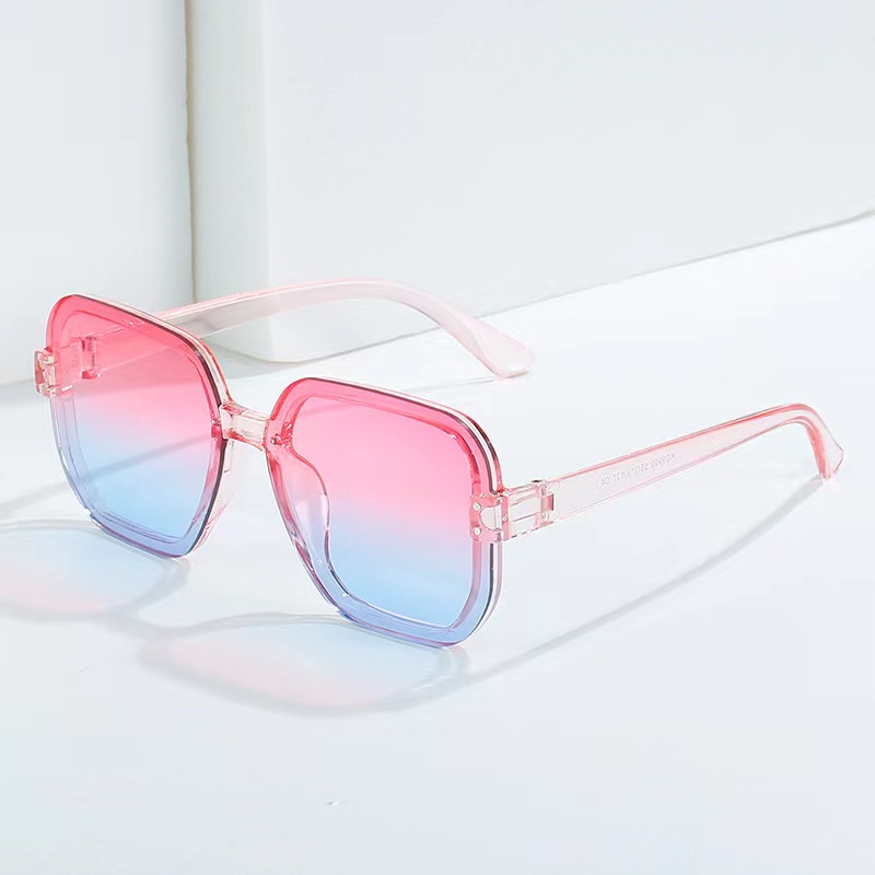 Kacamata Hitam Kotak Korean Fashion Retro Vintage Untuk Wanita Anti Uv Import