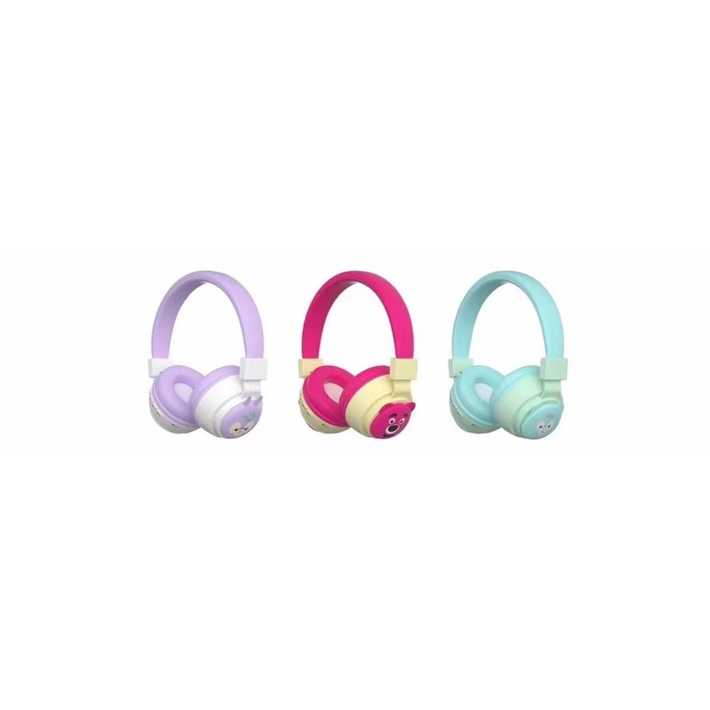 [ DR - CHARACTER ] HEADPHONE BANDO BLUETOOTH / WIRELESS TYPE DR 60 RABBIT /DR 61 BEAR / DR 62 CAT