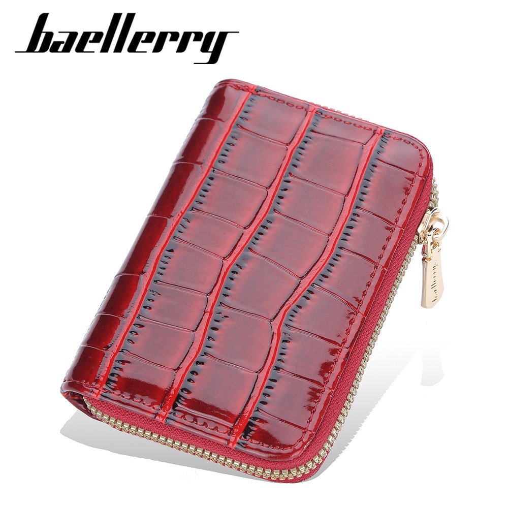 ORIGINAL IMPOR BAELLERRY K9179 DOMPET KARTU &amp; UANG MINI RFID BAHAN KILAT