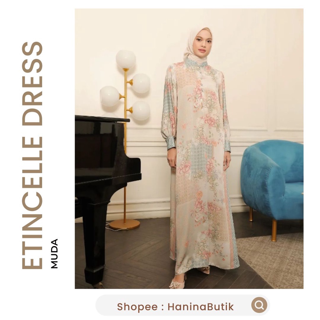 (𝗦𝗜𝗔𝗣 𝗞𝗜𝗥𝗜𝗠) ETINCELLE DRESS BLUE S DEFFECT MINOR SALE by MUDA