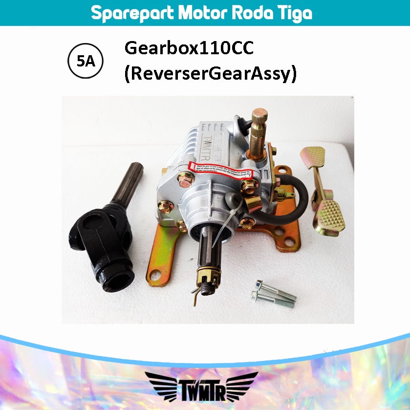 5A gearbox viar bit girbok gear box 110cc - sparepart motor roda tiga - viar kaisar ktm nozomi jiali
