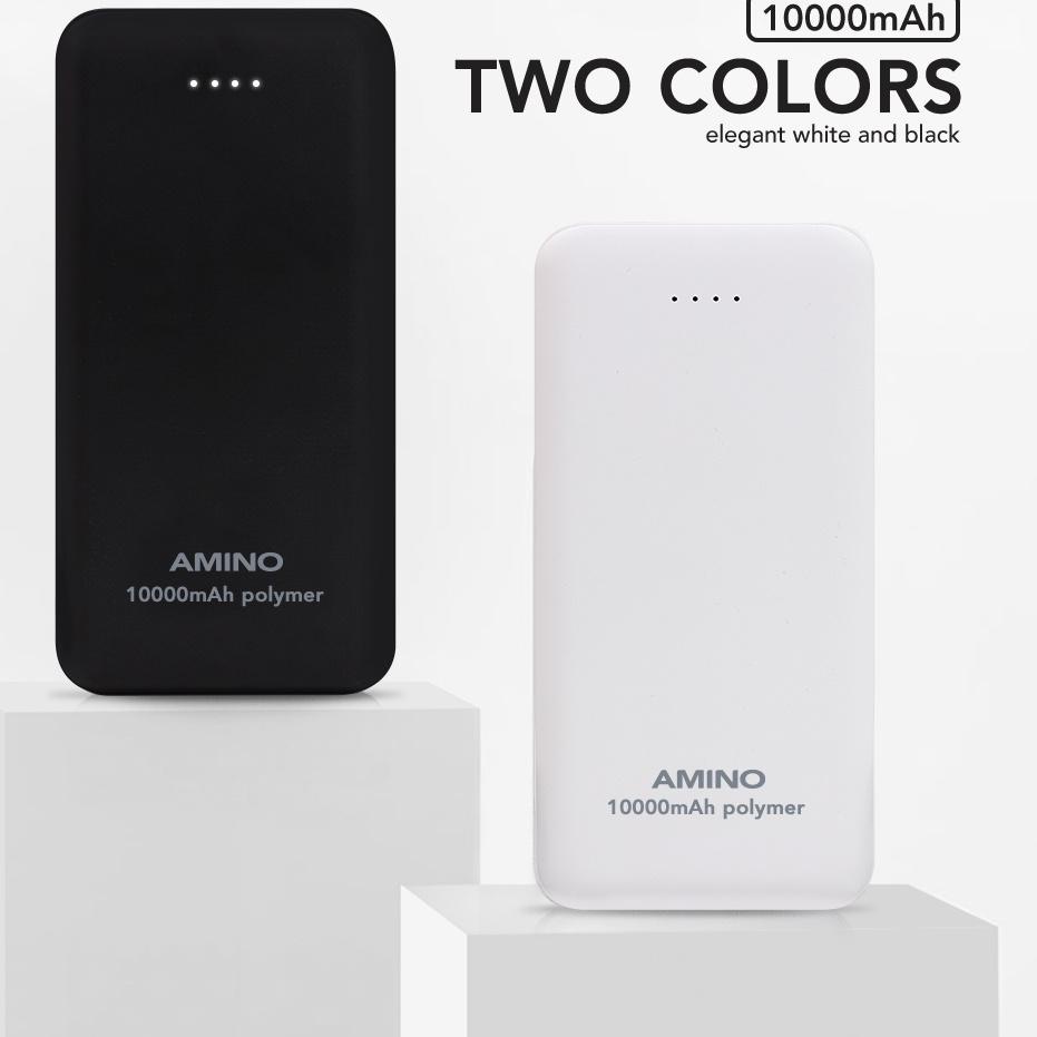 Murah Banget AMINO K888 PowerBank 10000 mAh Dual USB Portable Power Bank  Quick Charge 2A