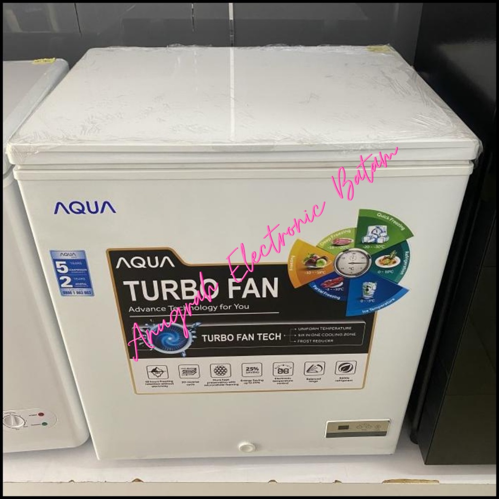 AQUA Chest Freezer AQF-220TF / AQF 220 TF / AQF220 203L BATAM
