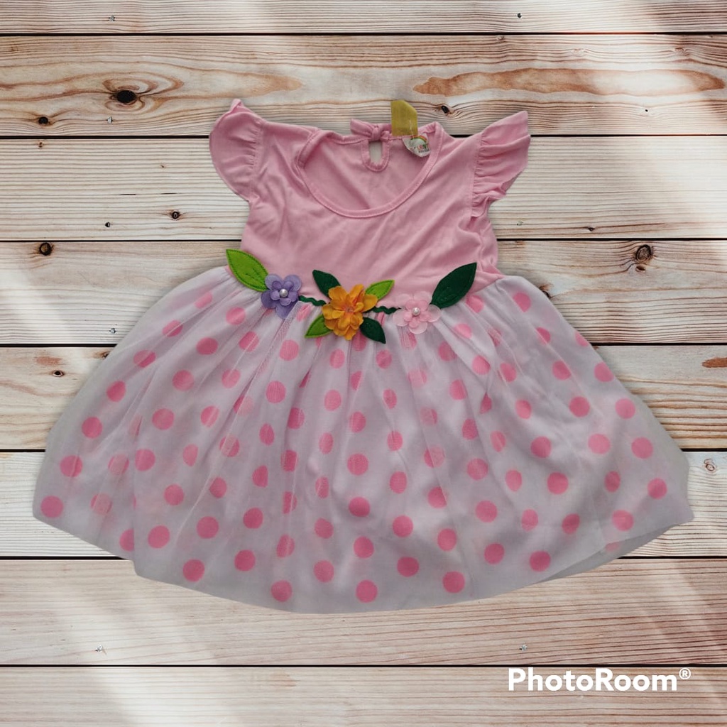 Dress Anak Talent Polkadot Tutu mulai usia 1 Tahun