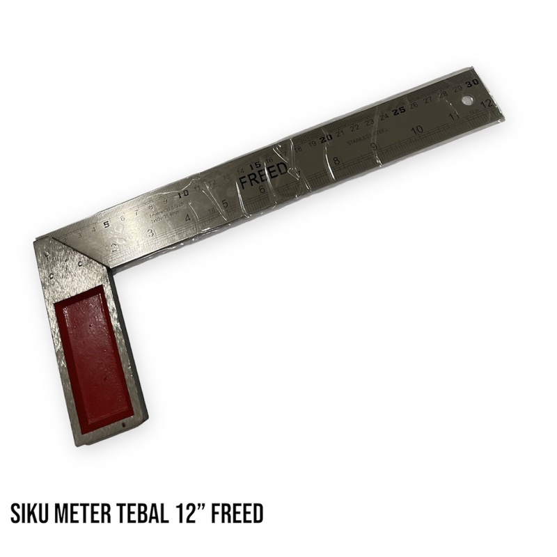 Sikur meter tebal 12” 30cm Freed penggaris siku tukang