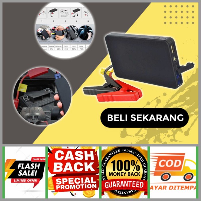 Powerbank Aki Mobil Jump Starter 3 in 1