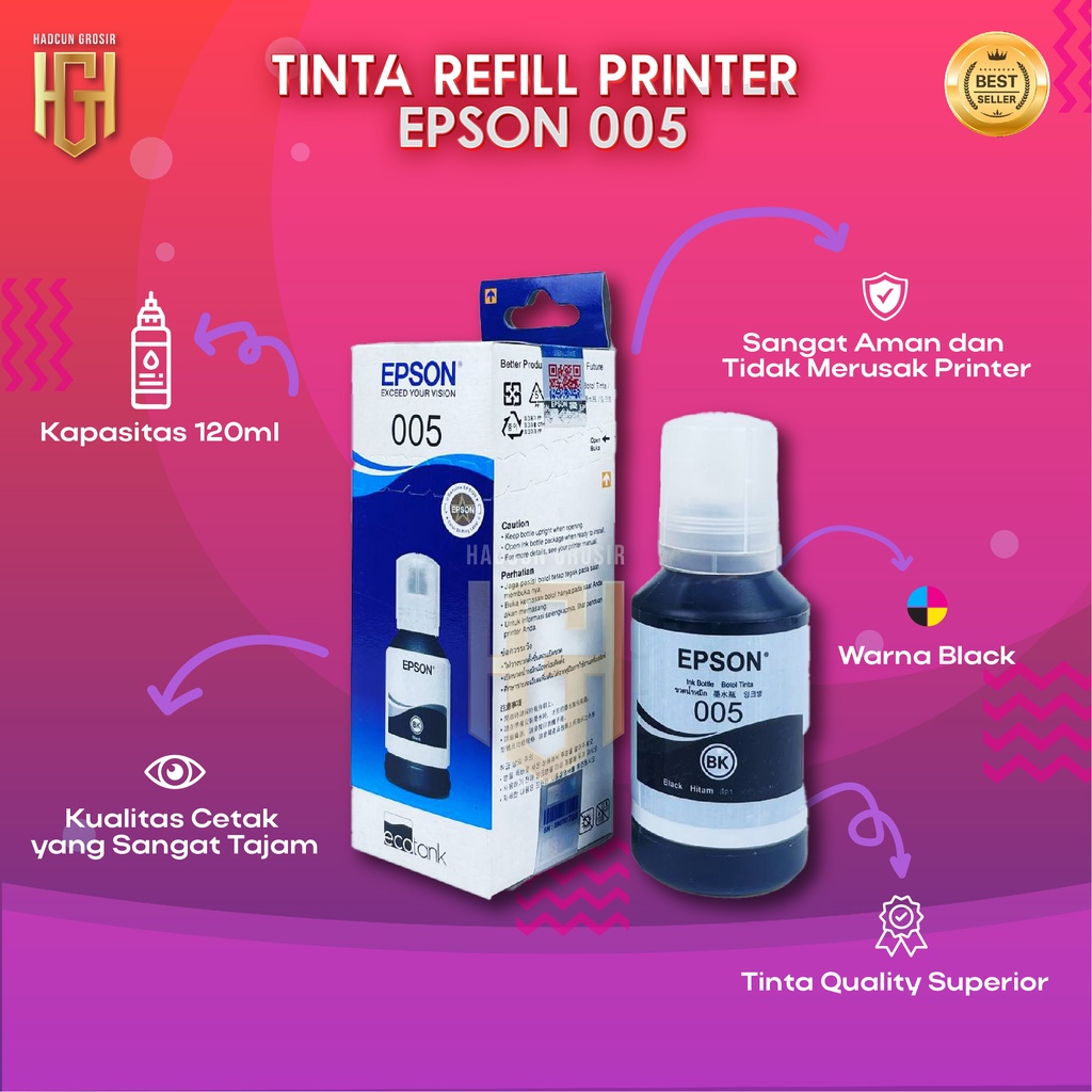 Tinta Epson 005 Tinta Printer M3170 M1100 M1120 M2140 M1140