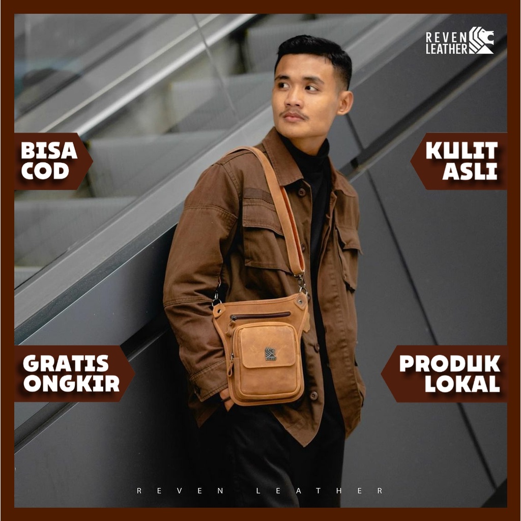 Tas Selempang RODEO Salempang Slempang Jinjing Bahu Leather Slingbag Totebag Tote Sling Messenger Cr