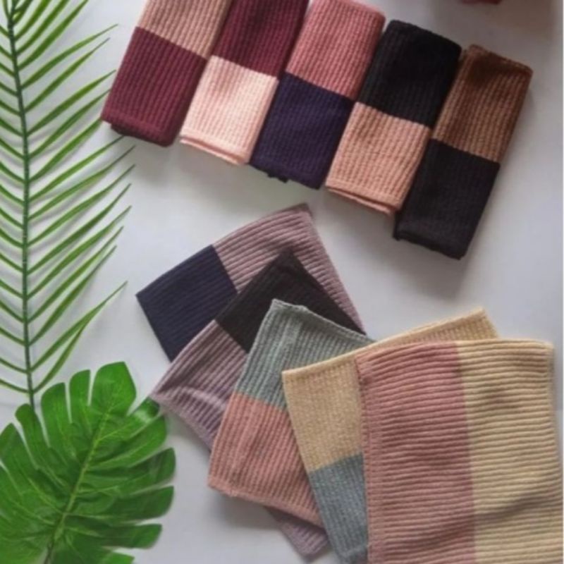Ciput Rajut Premium Inner Bandana 2 Warna Daleman jilbab Anti Pusing