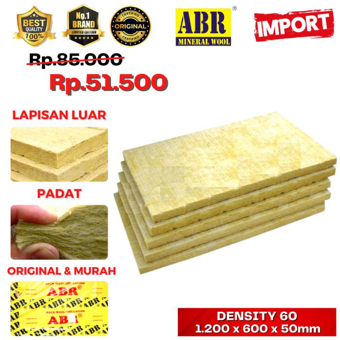Peredam Suara Rockwool ABR Density 60 Tebal 5 cm Premium Quality