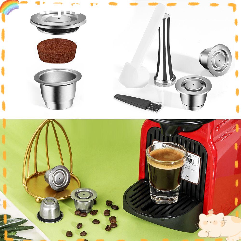 Solighter Alat Kopi Kapsul Kopi Espresso Coffee Spoon Brush Reusable Pods
