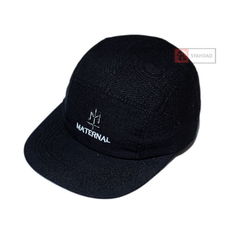 topi 5 panel pria wanita dewasa isi 12 pcs