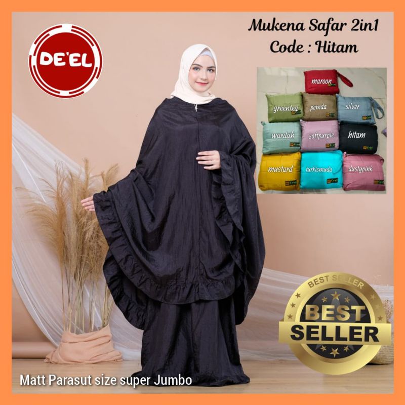 Mukena / mukena traveling / 2 in 1 / Mukena Safar Jumbo