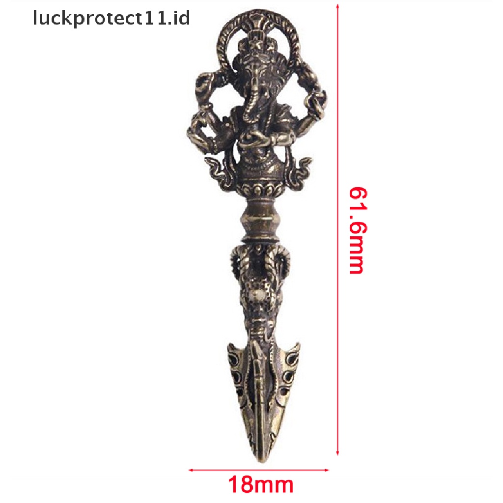 /Fashion Hot// Fashion// 1PC Kuningan Gajah Dewa Kekayaan Vajry<Unk> Liontin Untuk Gantungan Kunci Mobil Keberuntungan.