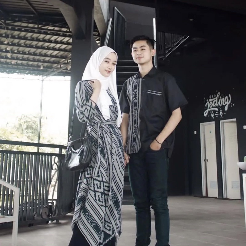 Baju tenun couple pria wanita - set baju tenun troso terbaru