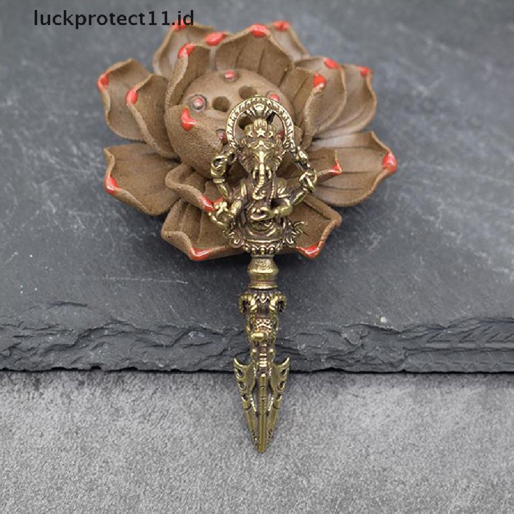 /Fashion Hot// Fashion// 1PC Kuningan Gajah Dewa Kekayaan Vajry<Unk> Liontin Untuk Gantungan Kunci Mobil Keberuntungan.