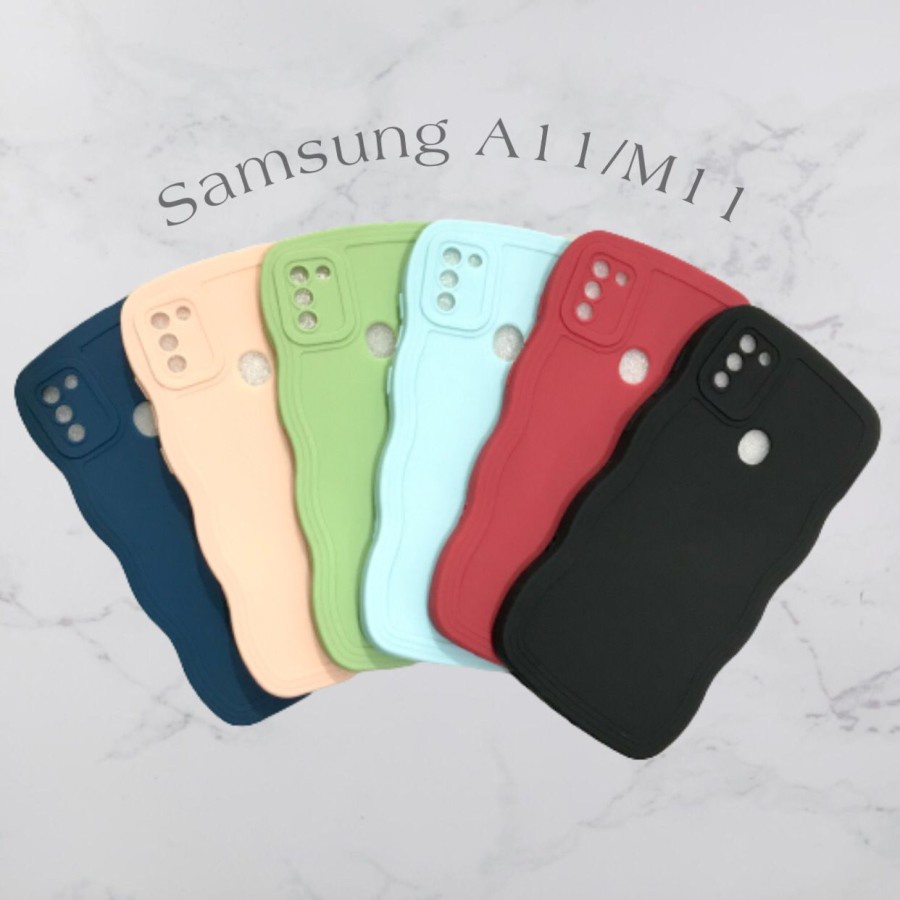 CASE SAMSUNG A11/M11 - SOFTCASE SILIKON GELOMBANG WAVY PRO CAMERA - GA