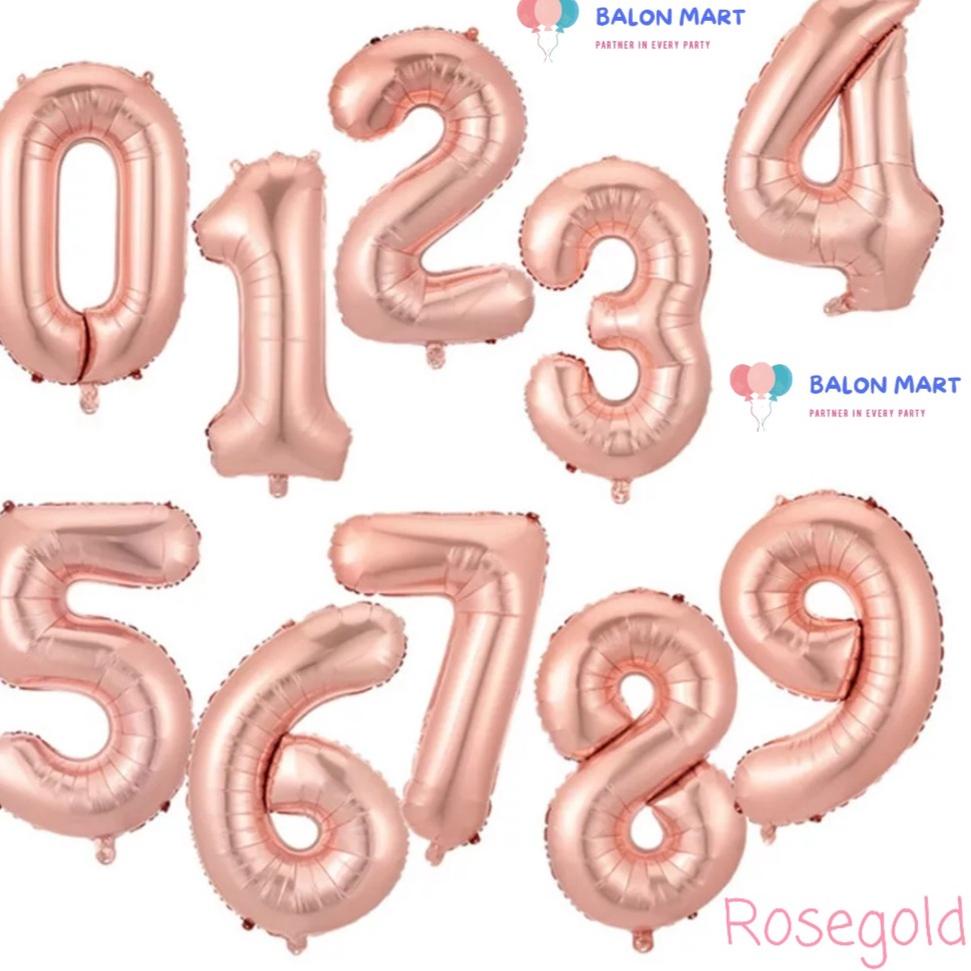 ➡ Balon Foil Angka Rosegold 32inch/80cm (BELI 2 LEBIH HEMAT) ₹