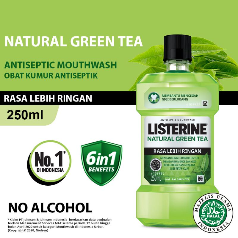 LISTERINE Green Tea Antiseptic Mouthwash/obat kumur