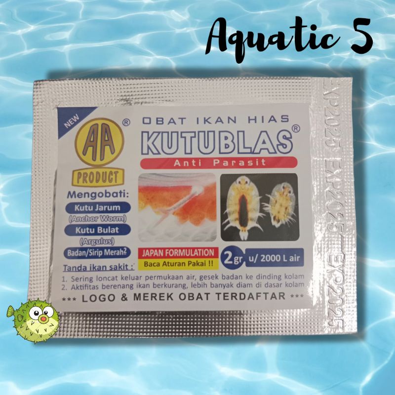 Obat Ikan Hias Aquarium Anti parasit AA AKARI KUTUBLAS 2GR