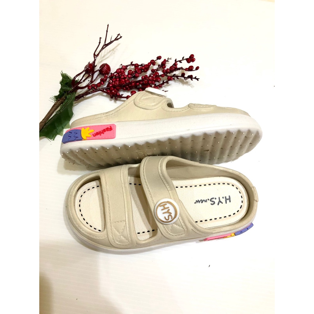 Sandal Anak Perempuan Import Usia 4 5 6 7 Tahun KANCING HYS 029-3T
