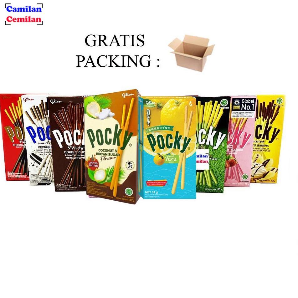 

(D-B3B-❤) Glico Pocky Regular 47gr / Biskuit Stik Salut Coklat siap dikirim