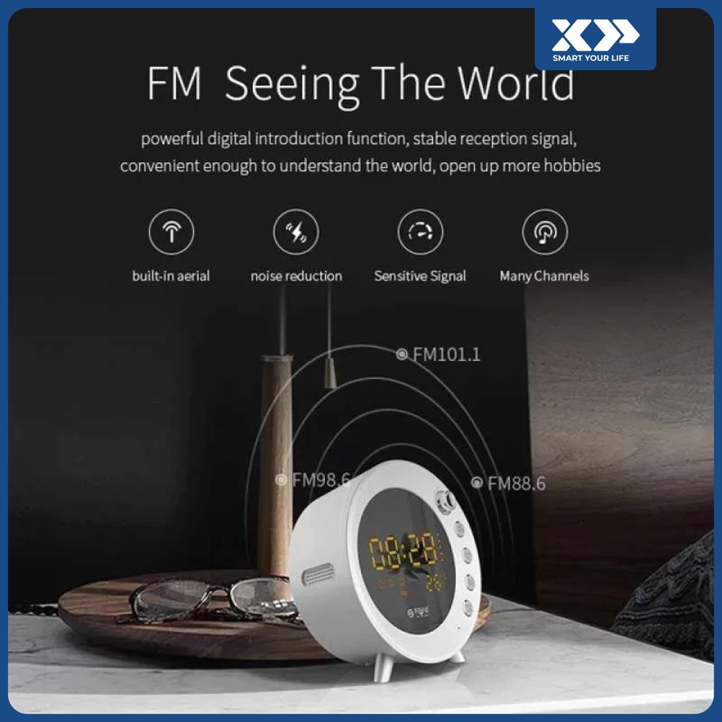 Mifa S5 Bluetooth Speaker Alarm Clock with FM Radio Original