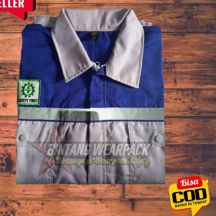 WEARPACK SAFETY K3/BAJU TAMBANG/SERAGAM PABRIK/PAKAIAN PROYEK/KEMEJA KERJA/BAJU SAFETY/BAJU MEKANIK 
