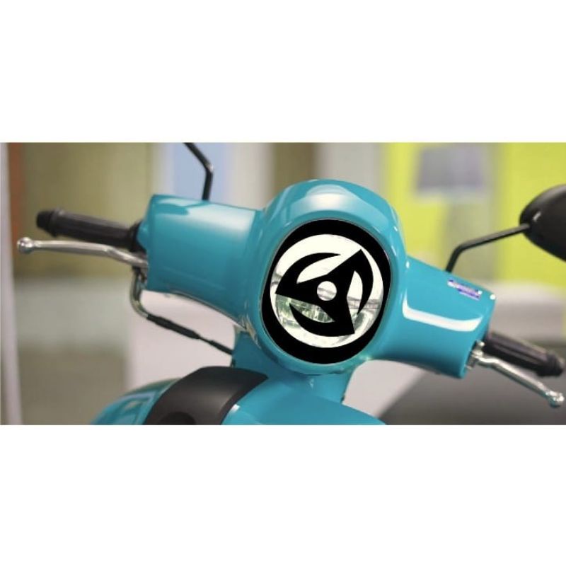 variasi stiker lampu depan fazio