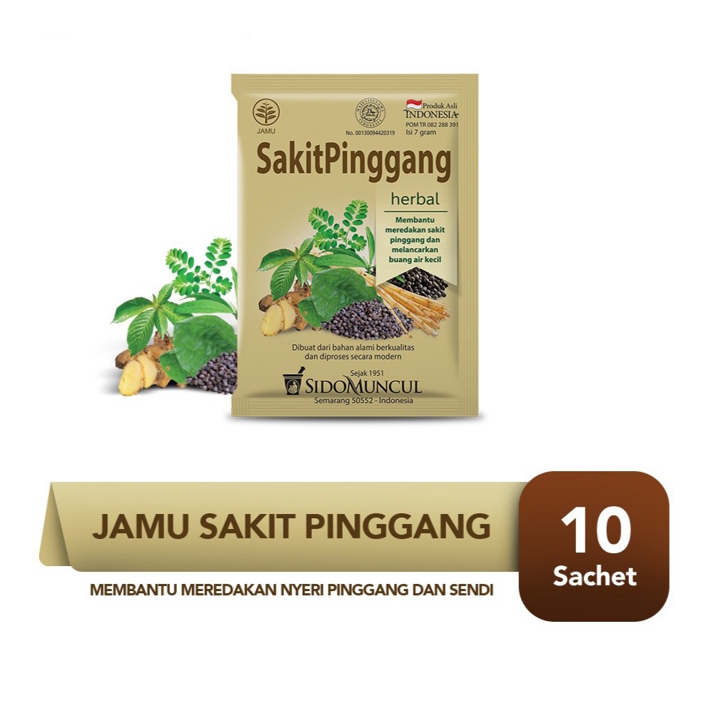 

Sido Muncul Jamu Sakit Pinggang 10's - Nyeri Pinggang & Sendi