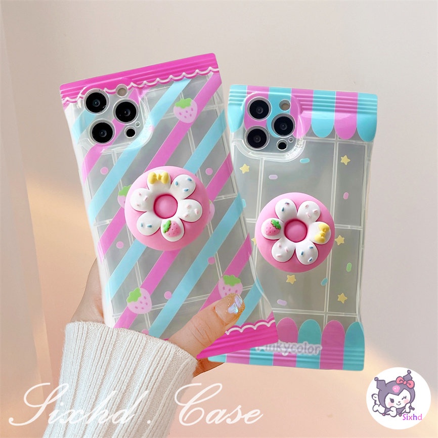 OPPO A78 A17 A57 A55 A54 A77s A16 A15 A76 A74 A17K A53 A33 A32 A31 A9 A5 A5s A3s A96 A95 A94 A93 A92 A77 A52 Reno 8T 8Z 7Z 6Z 5Z Cute Candy Doughnuts Candy Phone Case Soft Cover