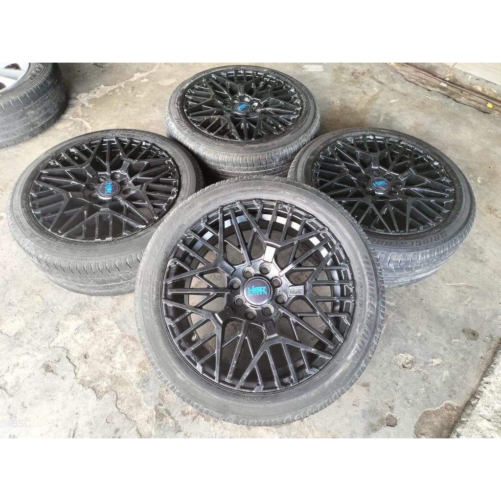 Velg Mobil Bekas HSR BENAWA Ring 16 Pcd 4x100/114.3 Ban Bonus
