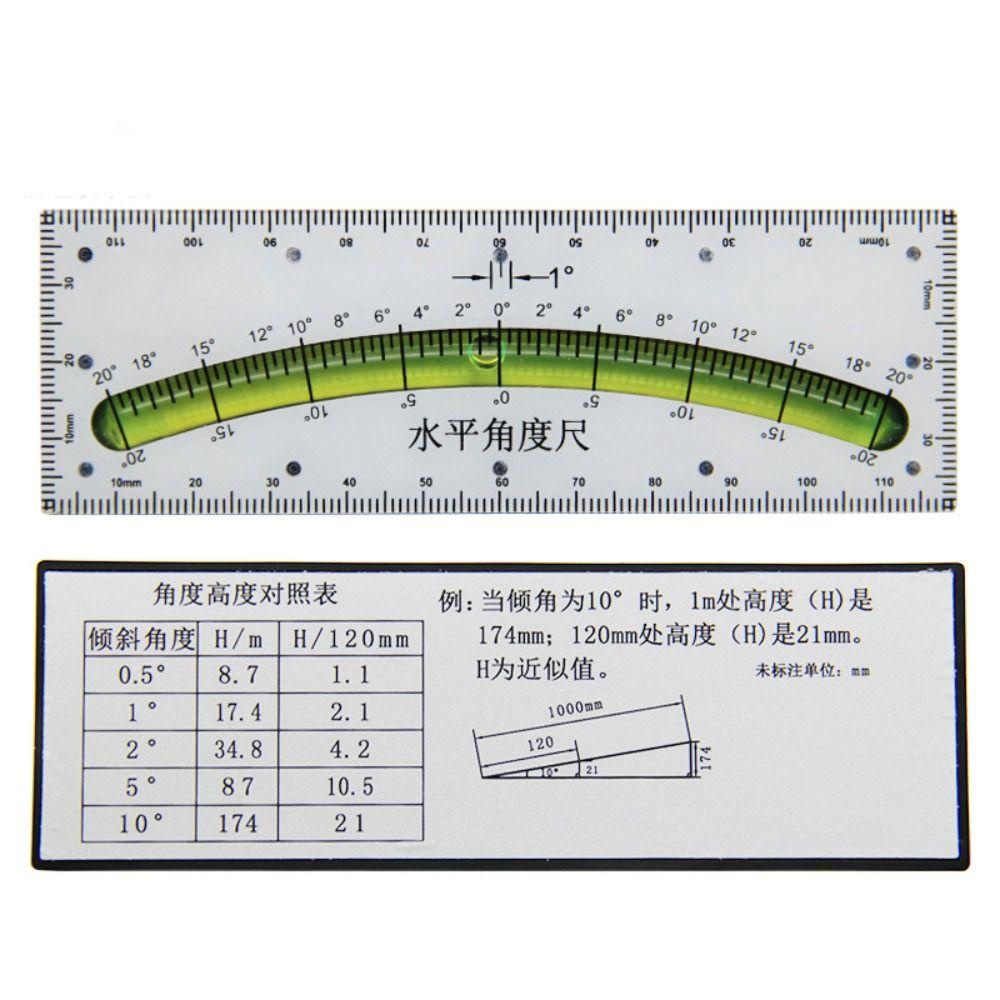 Lanfy Inclinometer Penggaris Sudut Kemiringan Alat Ukur Pencari Sudut Siku Sudut Busur Derajat Penggaris Level Gelembung Horizontal