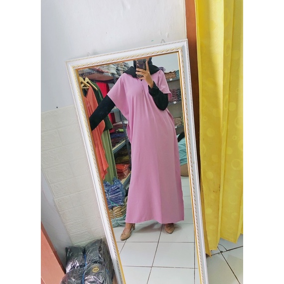 Kaftan Nagita Long Square crinkle Airflow Atasan Wanita Kekinian