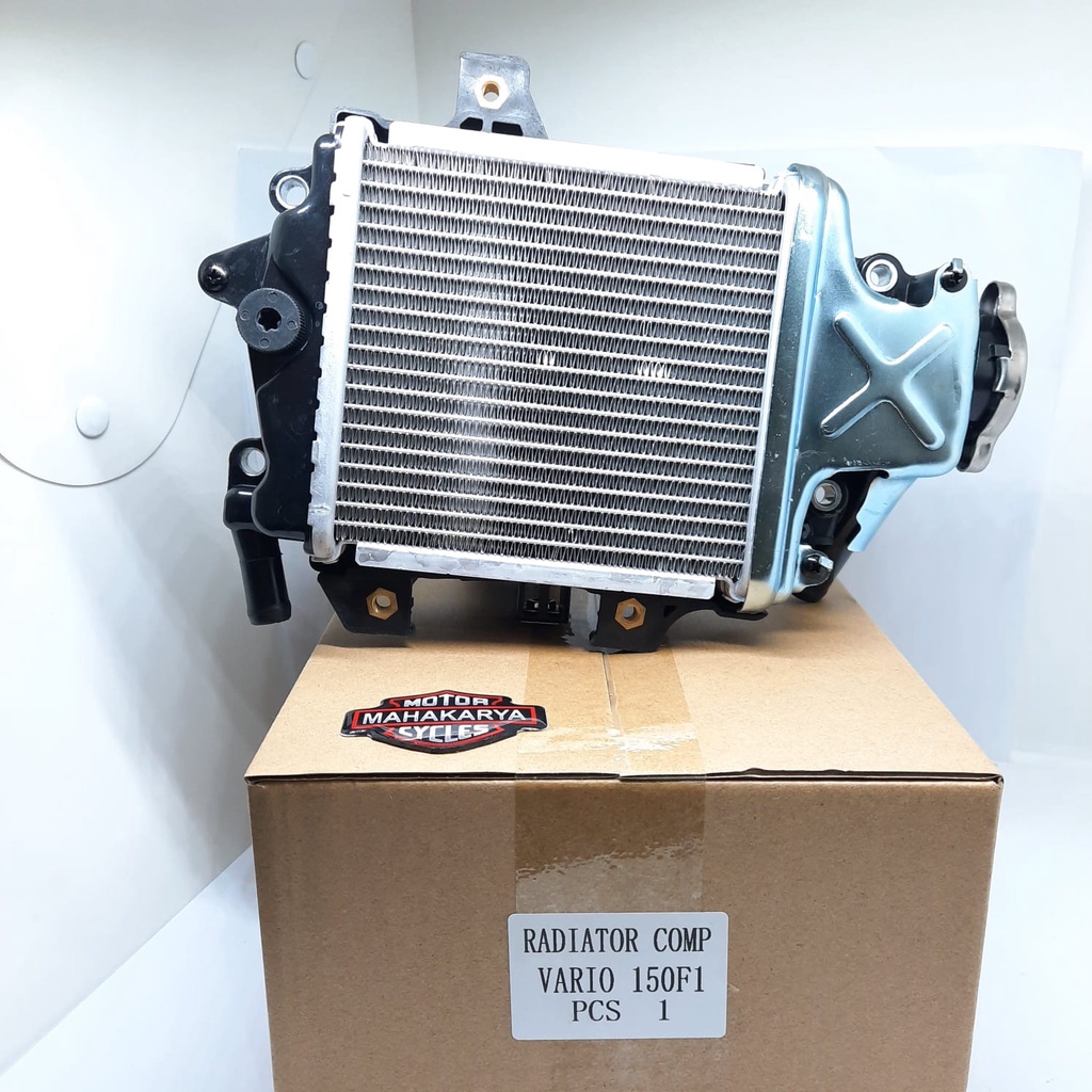 RADIATOR VARIO 150 FI ASSY PLUS DUDUKAN BRAKET RUMAH DAN TUTUP