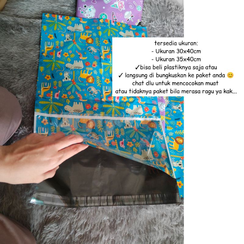 Plastik Paket Motif/ Pengganti kertas kado / plastik kado/ plastik bingkisan /hampers