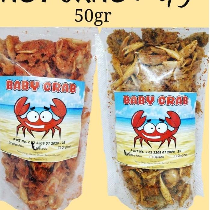 

➟ BABY CRAB CRISPY Virall Top 1 renyah gurih 50gr ㊩