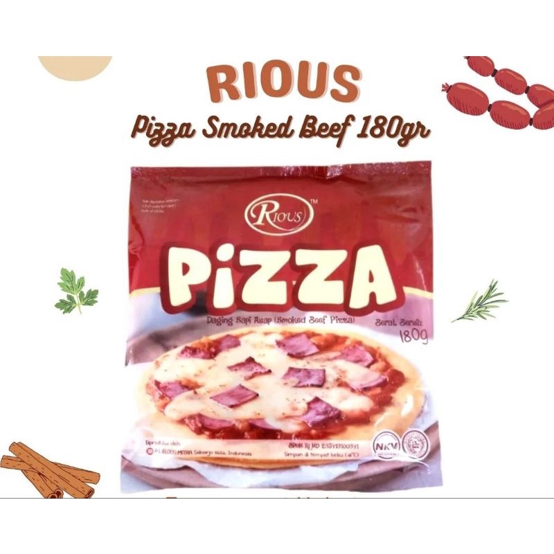 

RIOUS pizza smoked beef by bernardi