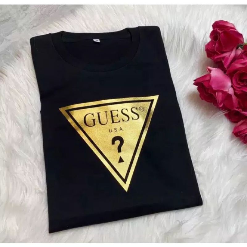 Kaos GUESS Premium Branded Distro Baju COTTON COMBED 30S kaos pria wanita Tshirt Murah Keren Baju Import