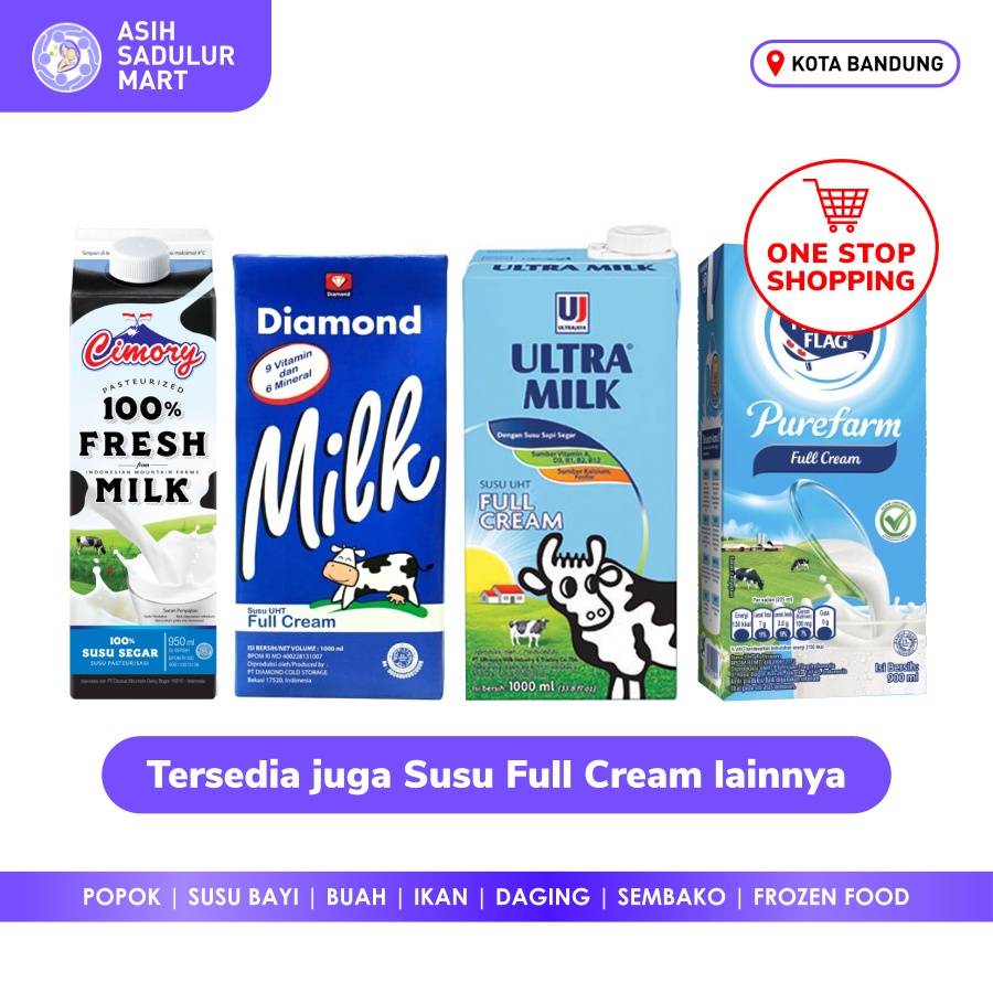 Susu Cimory Fresh Milk plain 950ml murah promo bandung