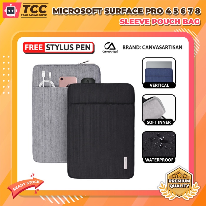 Sleeve Microsoft Surface Pro 4 5 6 7 Plus 8 Sleeve Pouch Sarung Case Casing