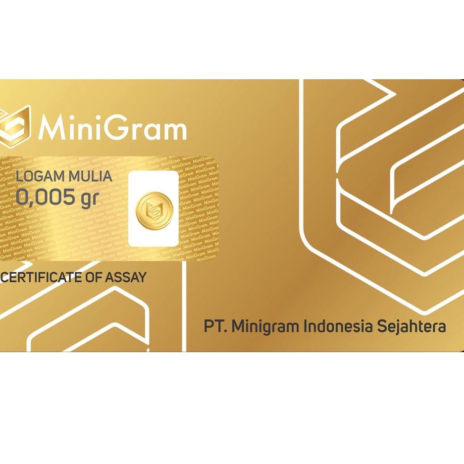 Top Discount7.7 Minigram Emas Murni 24 Karat Marchandise Mini Gold Logam Mulia 0.005 Gram ꕥ
