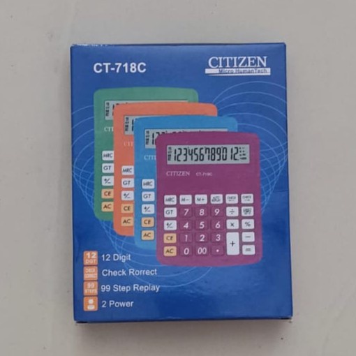 

TERBAIK Kalkulator Citizen CT-718C / Calculator / Alat Hitung 12 digit