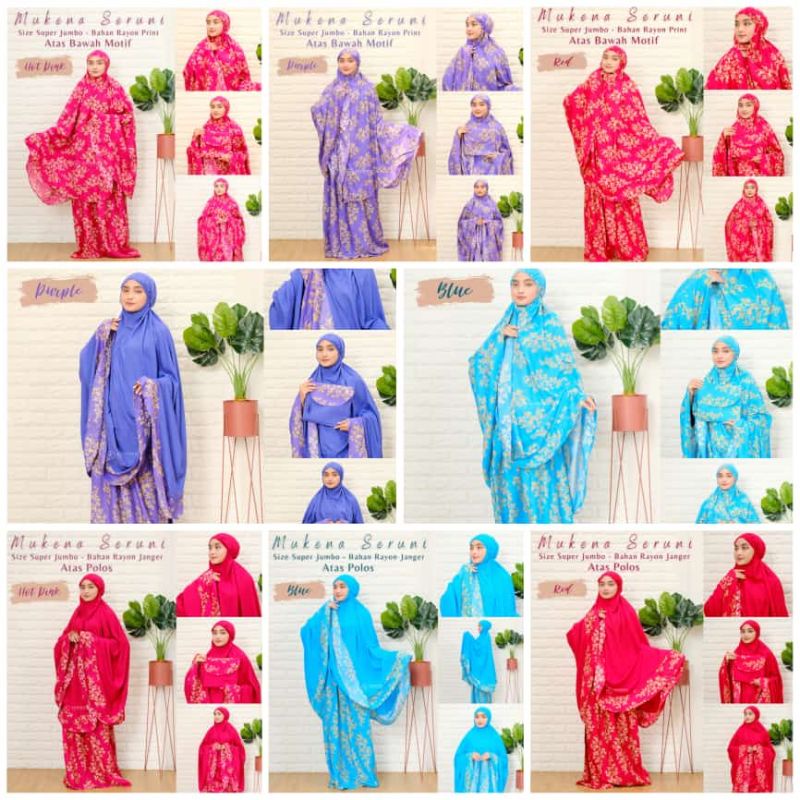 Mukena Bali Super Jumbo Rayon Premium