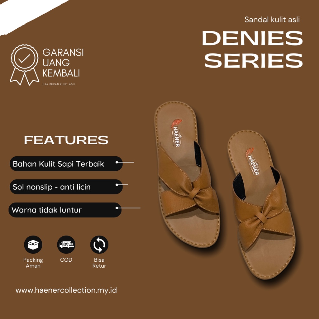 sandal kulit garut- sandal kulit papirut - sandal kulit wanita original papirut asli
