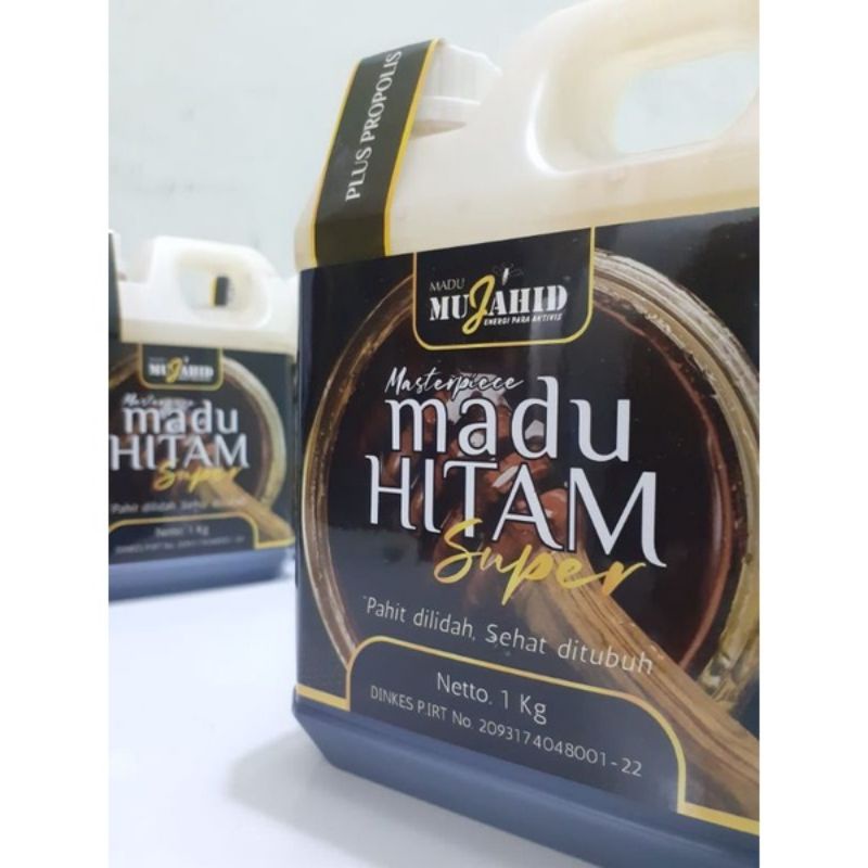 

Madu Mujahid Hitam Pahit Plus Propolis 1kg